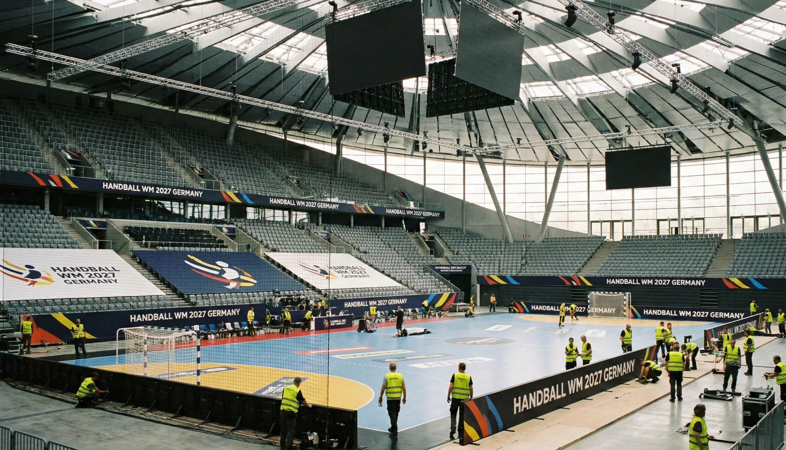 Deutsche Handball-Arena vorbereitet für Weltmeisterschaft